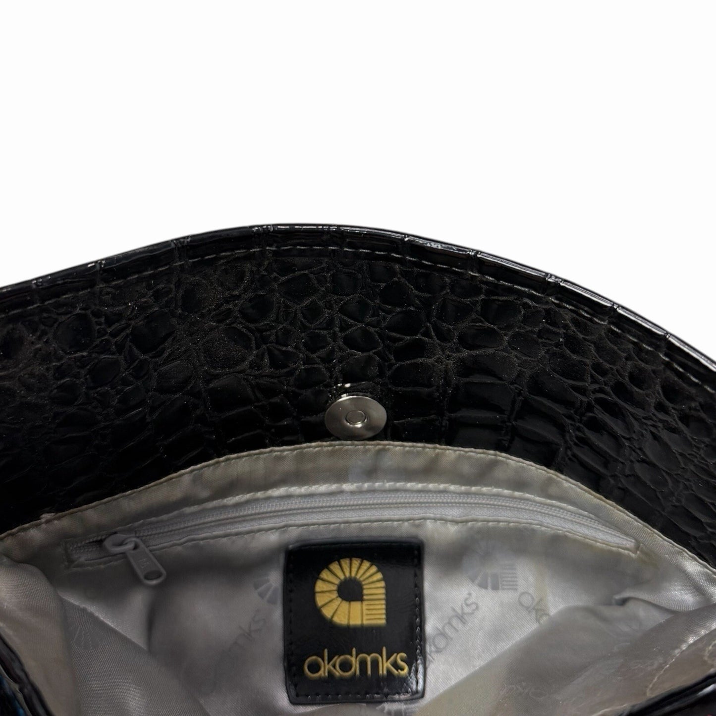 Vintage Akademiks Cross Body Bag Black Embroidered Logo Unisex Akdmks y2k 00’s