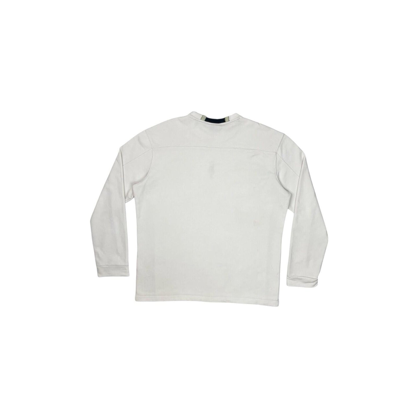 Vintage Trussardi Jumper Men’s Modern Large White Made In Italy Embroidered