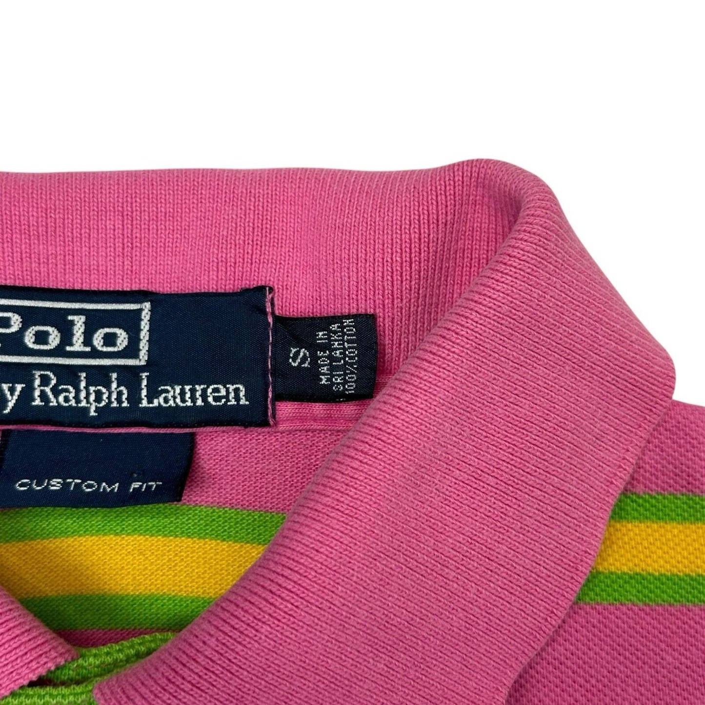 Vintage Polo Ralph Lauren Polo Shirt Men’s Small Multicoloured Stripe Preppy