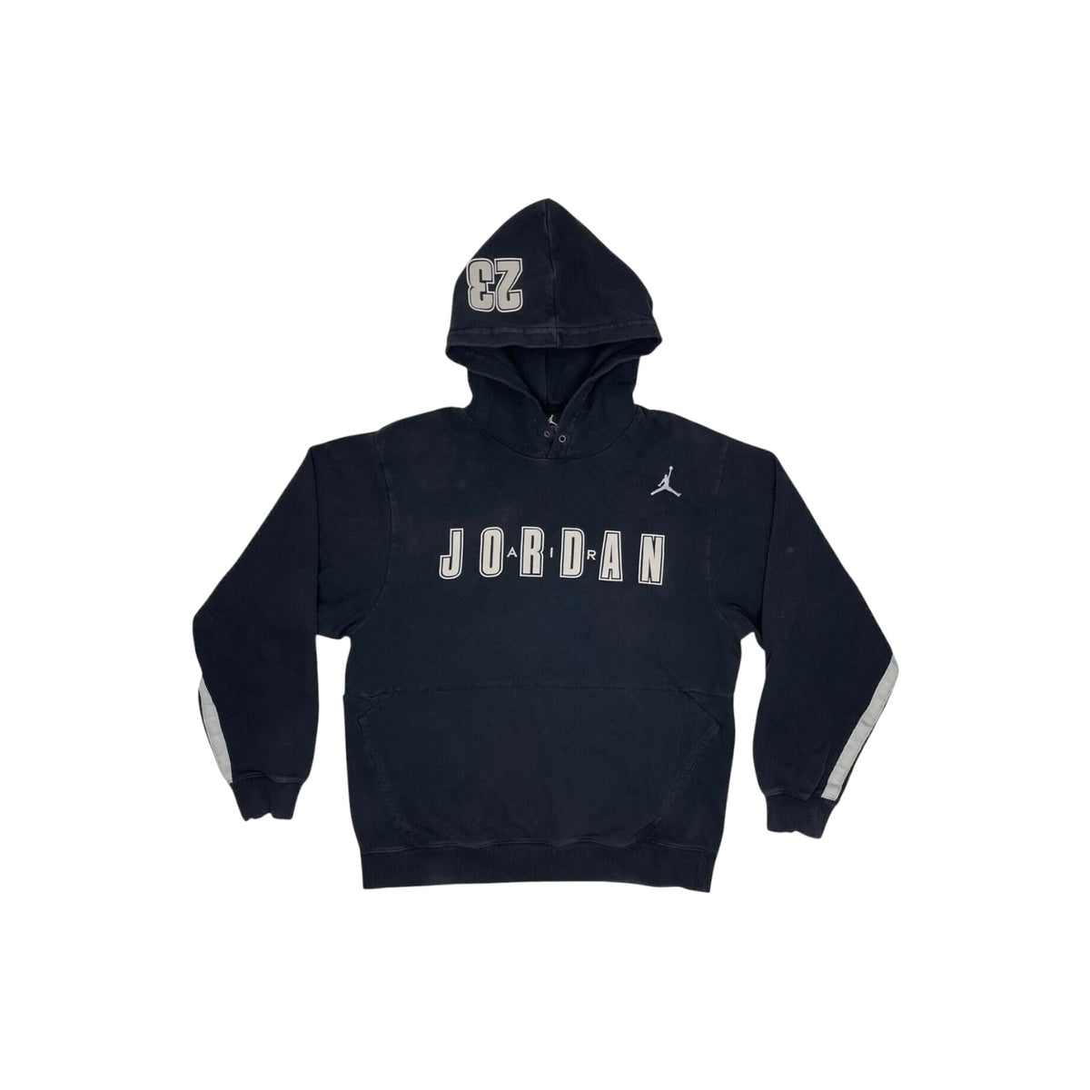 Vintage Jordan Jumpman Hoodie Men's Small Navy Blue Embroidered Logo y2k 00's