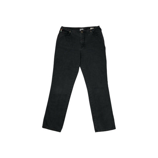 Vintage Moschino Jeans Women's 28w 31l Low Rise Made In Italy Dark Grey