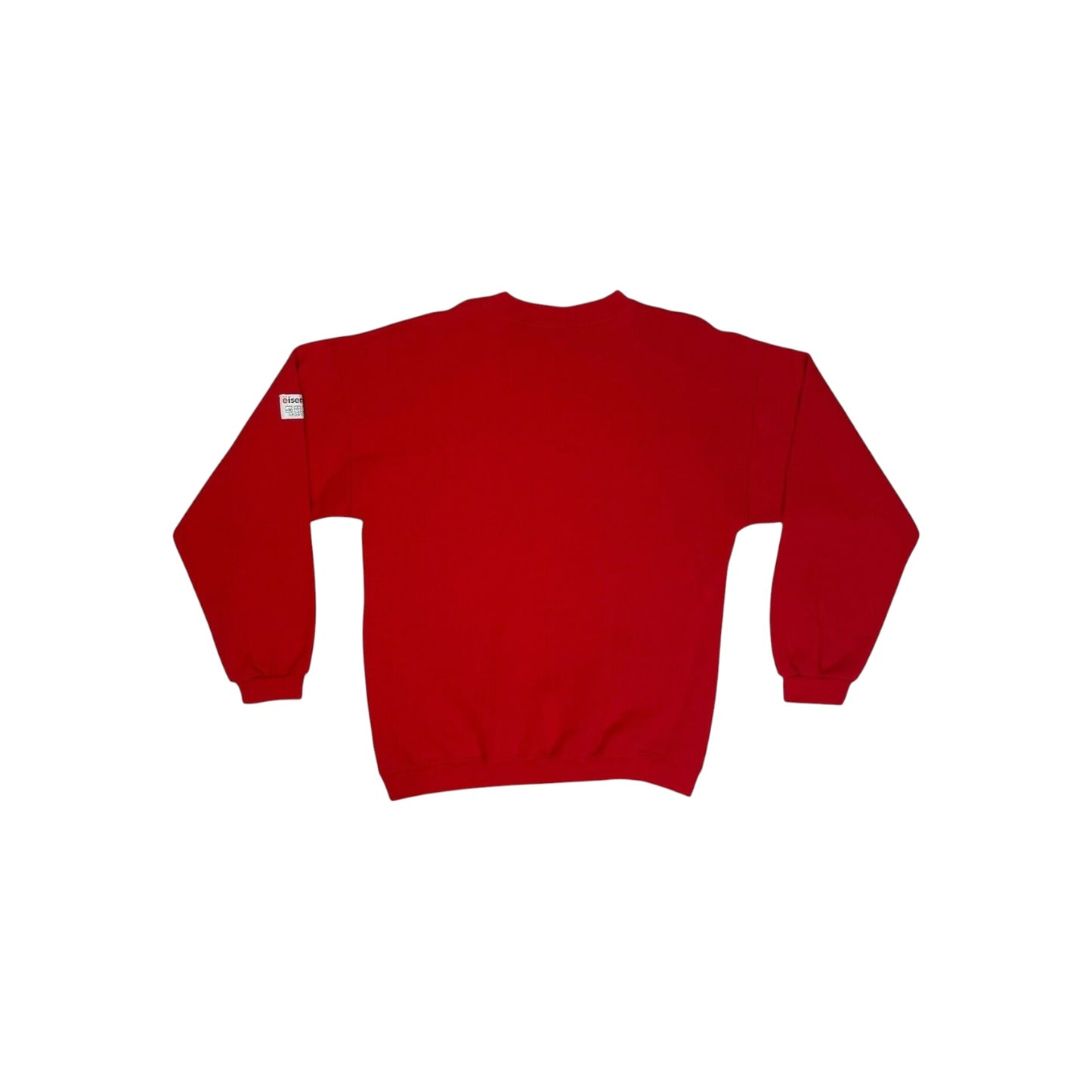 Vintage Eisenegger Jumper Men's Medium Red Crew Neck Retro 90's Sportkleidung