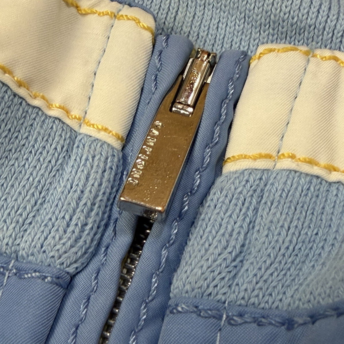 Vintage Claudio Campione 1/4 Zip Sweater Men’s Large Blue And White Stripe