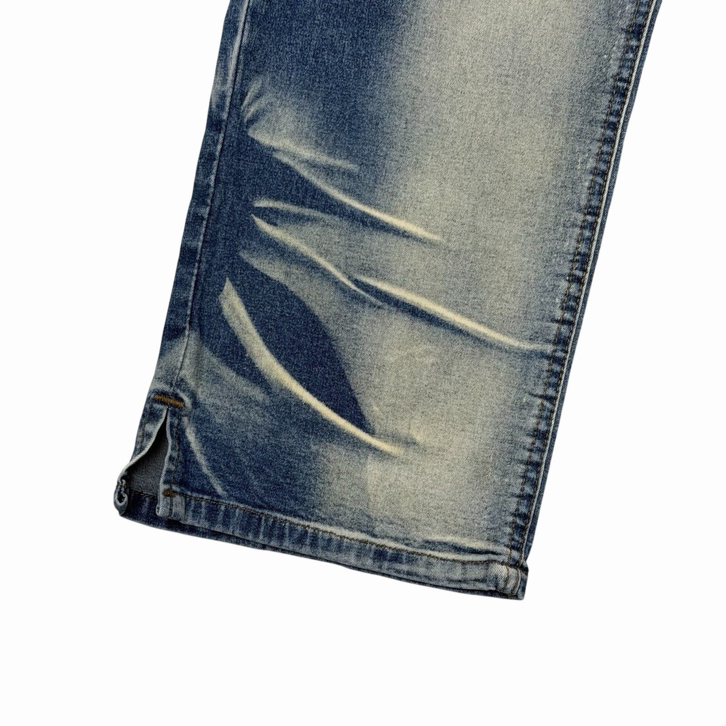 Vintage NL Jeans Cropped Jeans Women’s 30w Blue Bleached Denim y2k 00’s Retro