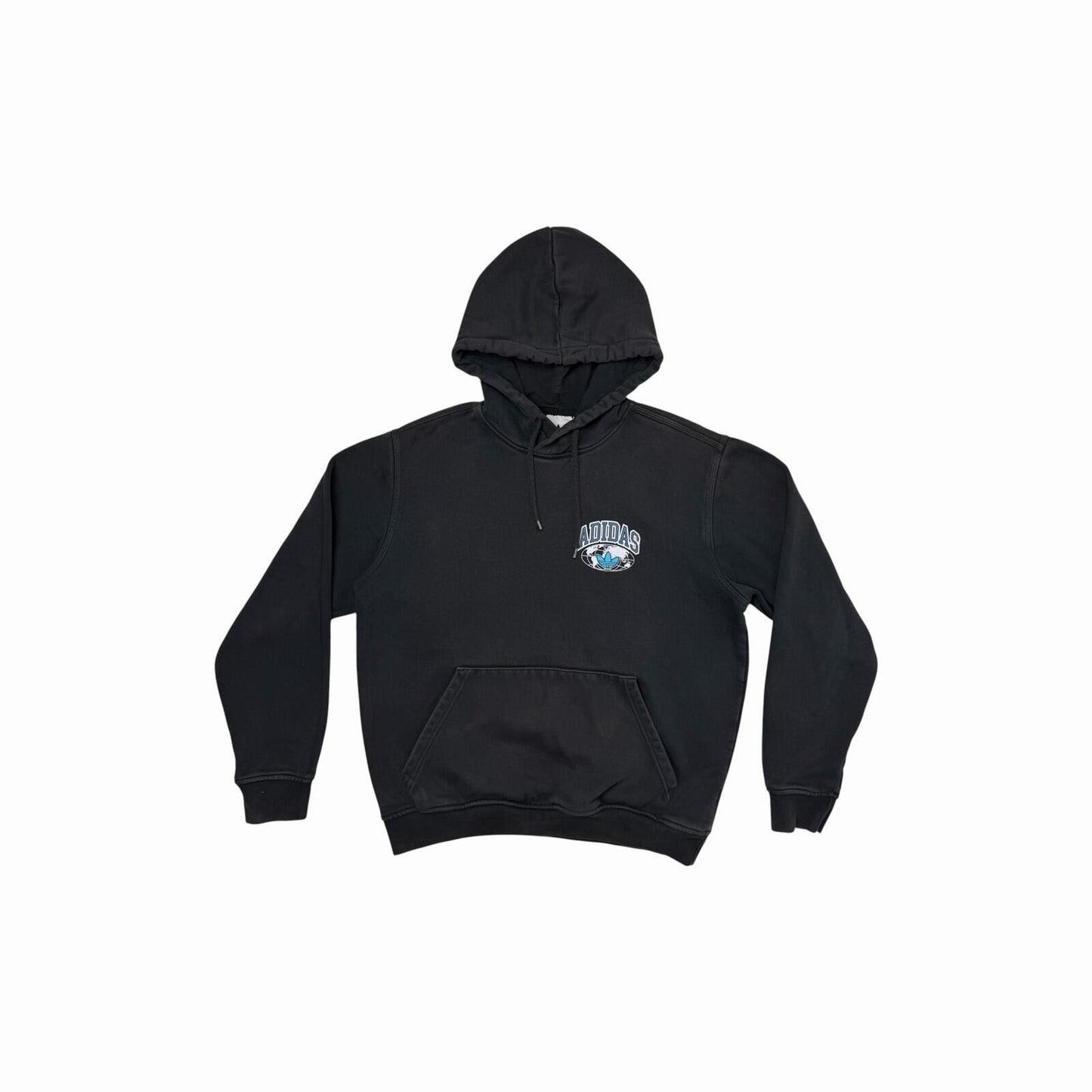 Adidas Originals Hoodie Men’s Medium Black Pull Over World Tour Graphic