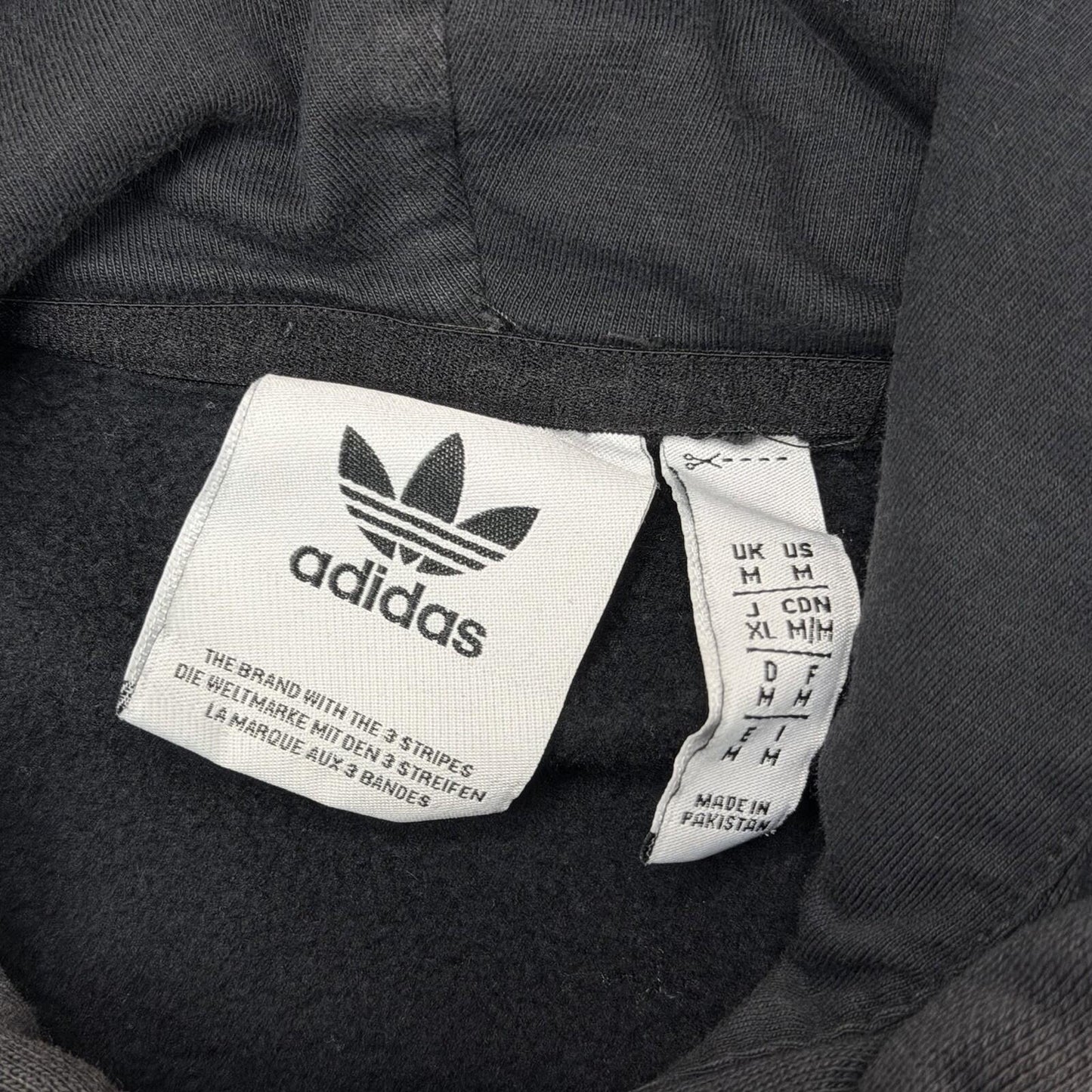 Adidas Originals Hoodie Men’s Medium Black Pull Over World Tour Graphic
