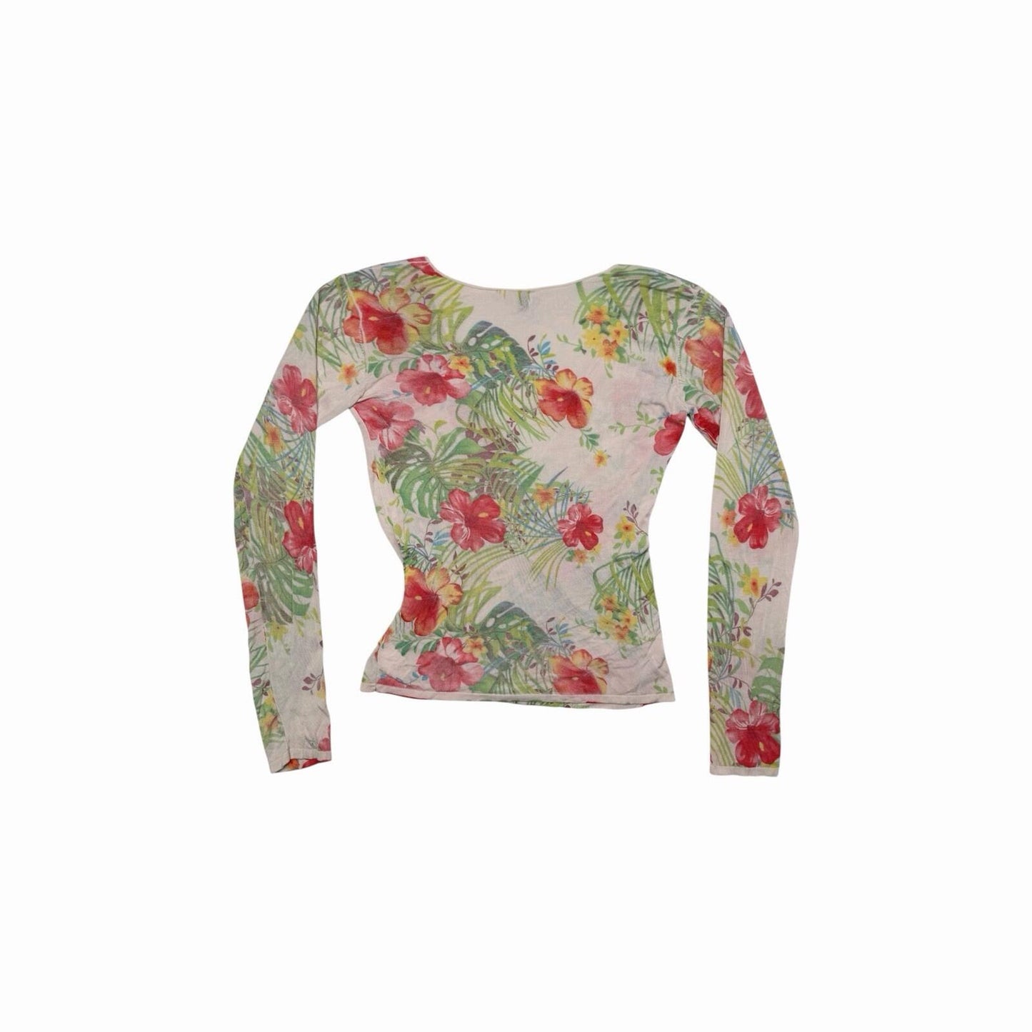 00’s Armani Collezioni Top Women’s Medium Floral Design Multicoloured