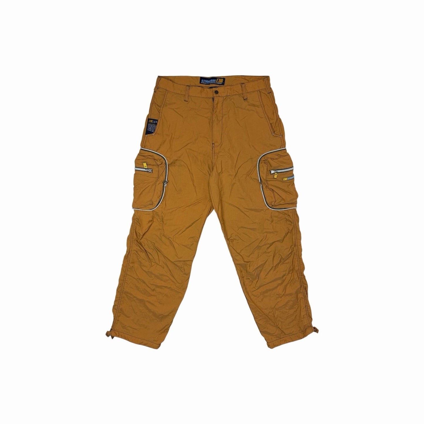 Vintage Alphanumeric Utility Pants Men’s 34w 30l Brown/Orange Skatewear
