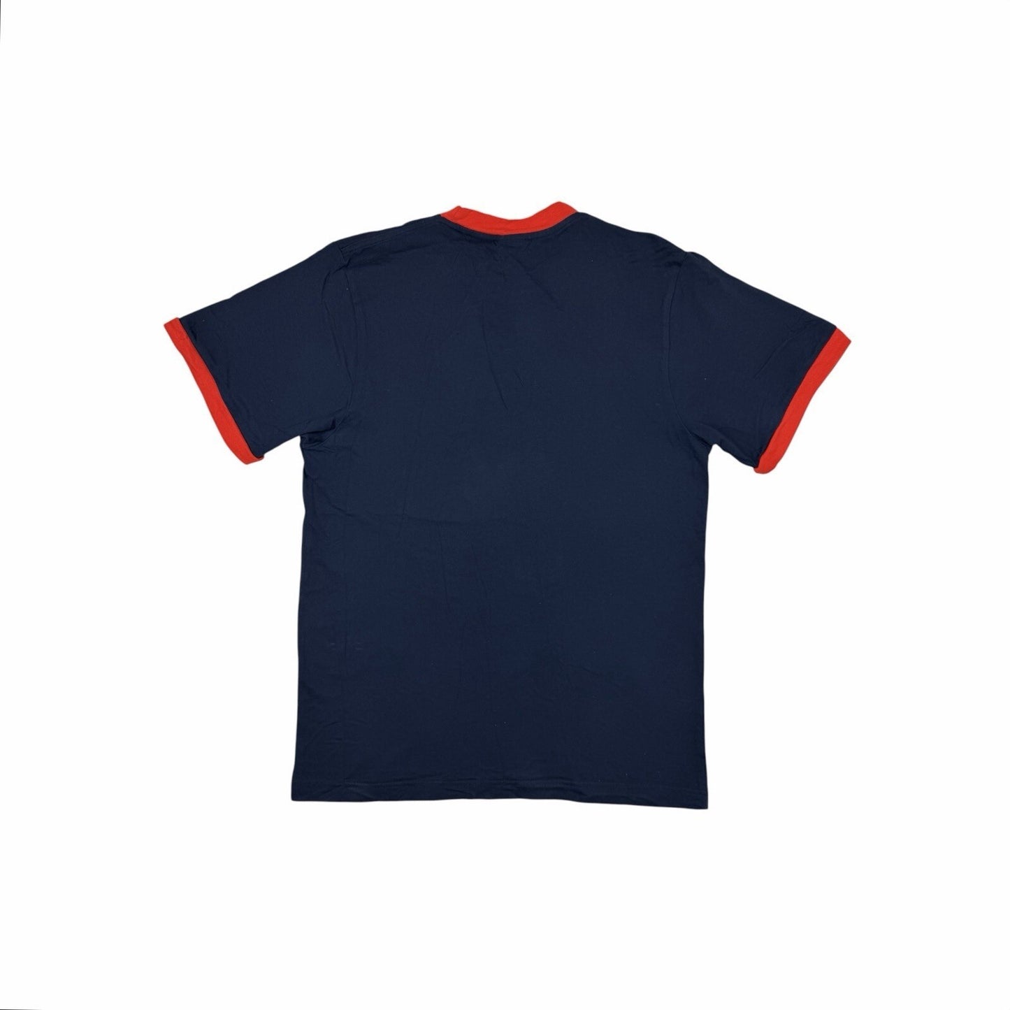 Vintage Nike Ringer T-Shirt Men’s Large Navy Blue Graphic Print