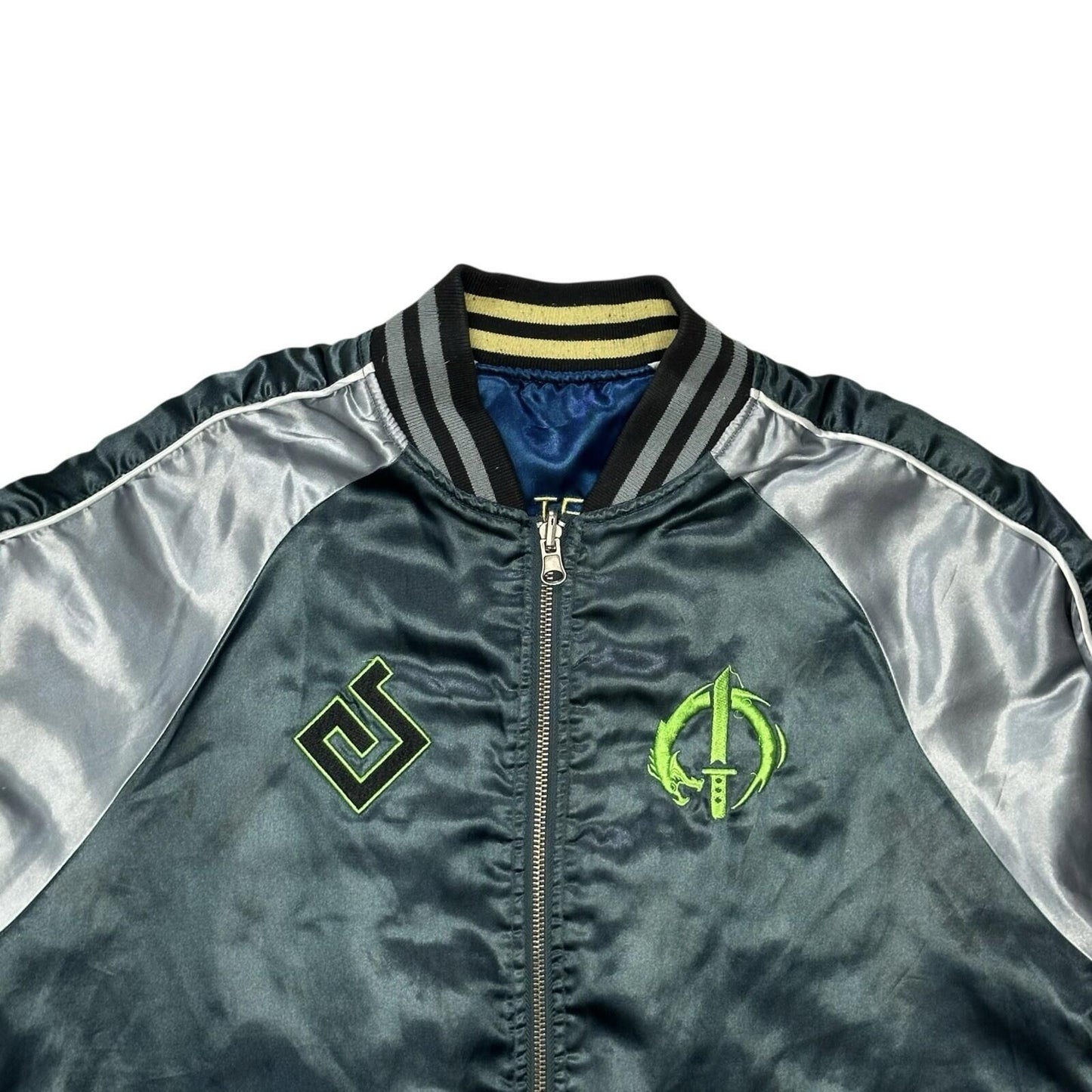 AW18 Overwatch Genji Reversible Bomber Jacket Men’s Small Satin Blizzard Games