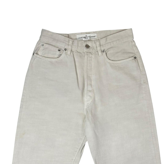 Golden Goose Judy Jeans Ecru Cream Made In Italy Straight Leg 29w 28l
