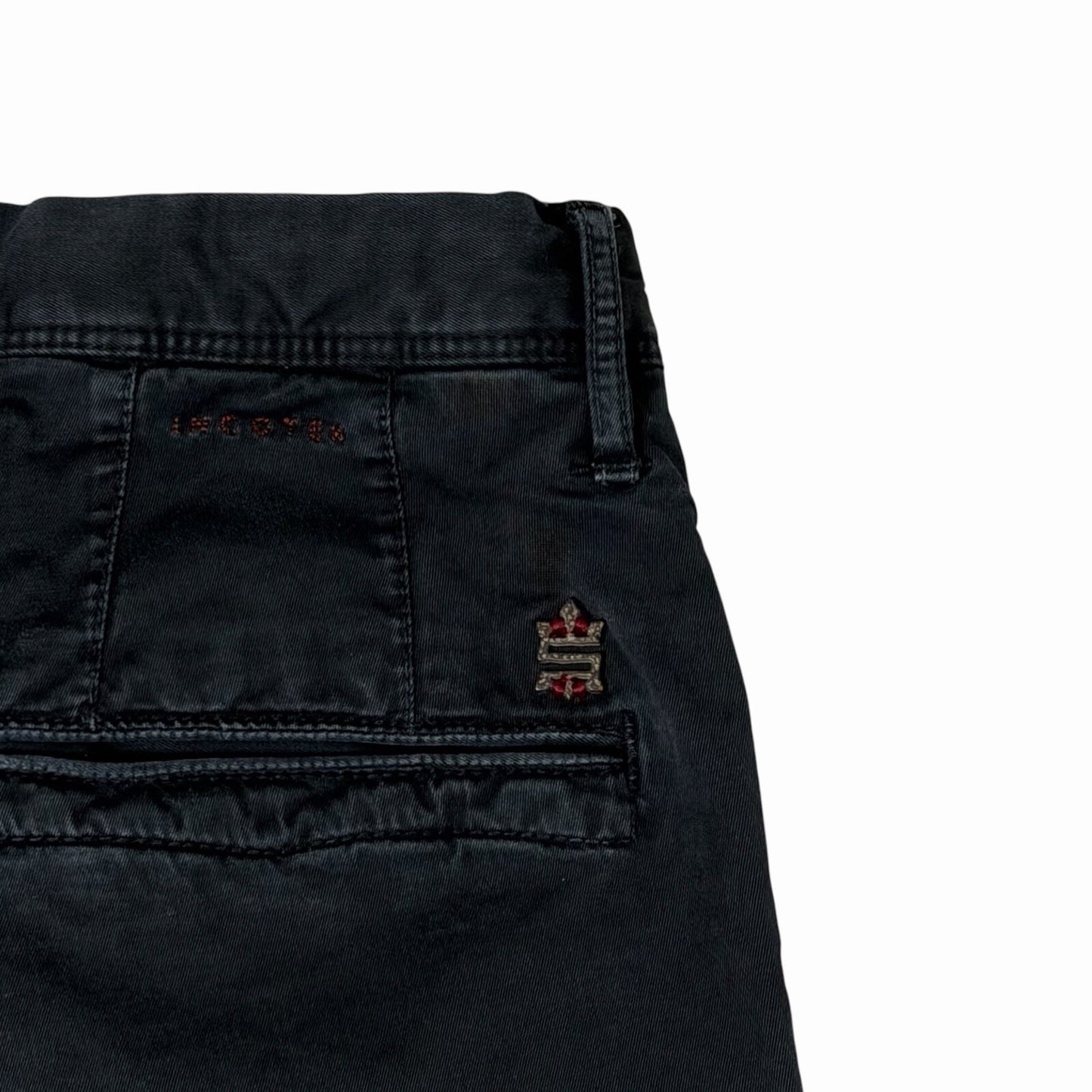 Vintage Incotex Slacks Trousers Men’s 32w 29l Navy Blue Made In Italy Slowear