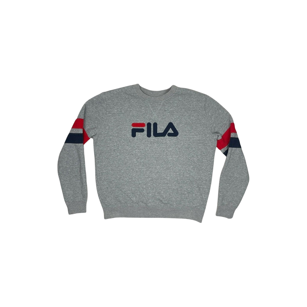 Fila Crew Neck Jumper Women's Large Grey Classic Retro Sportswear Sweater
