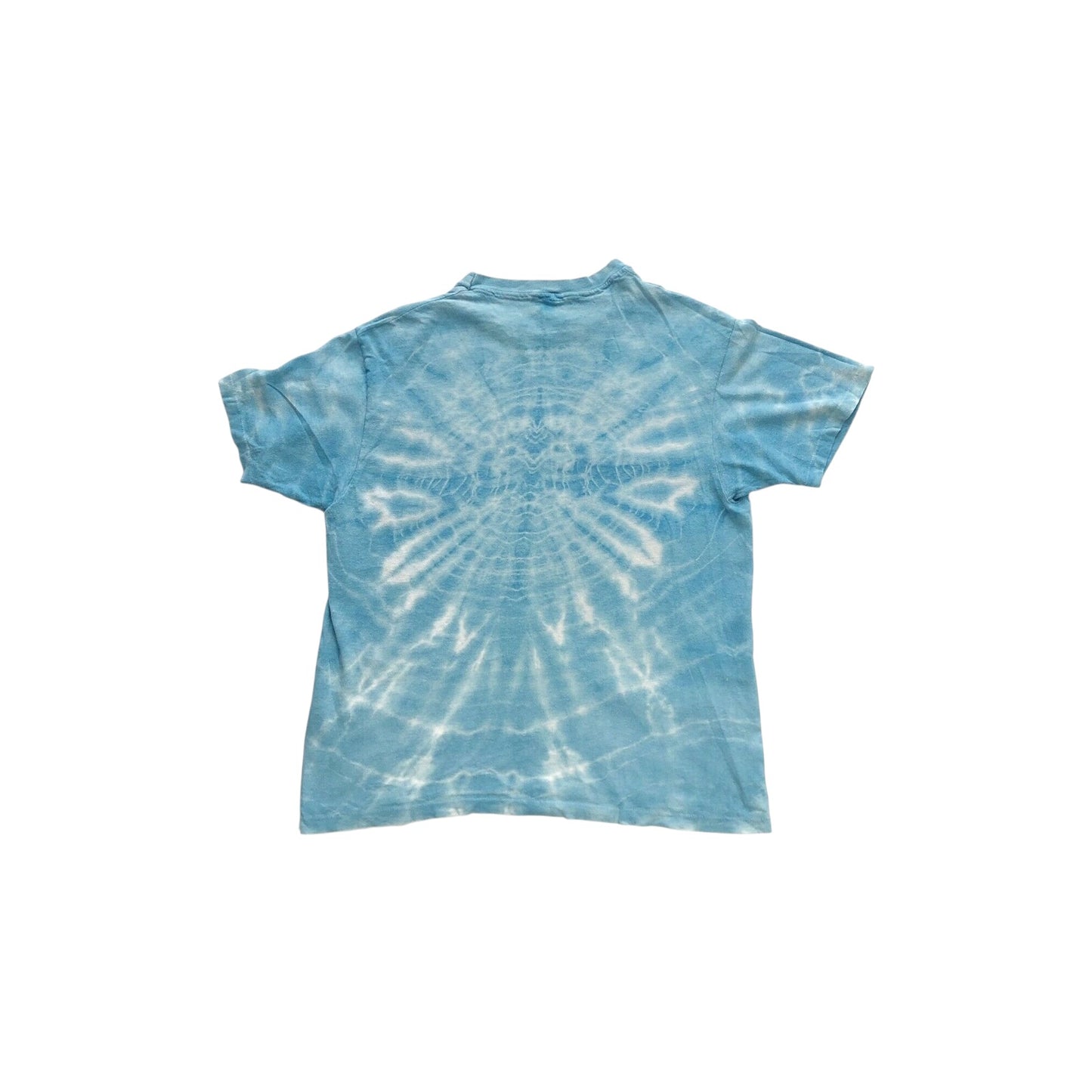 90's Vintage Aerosmith T-Shirt Men's Small Blue Tie-Dye Single Stitch Aero-Force One