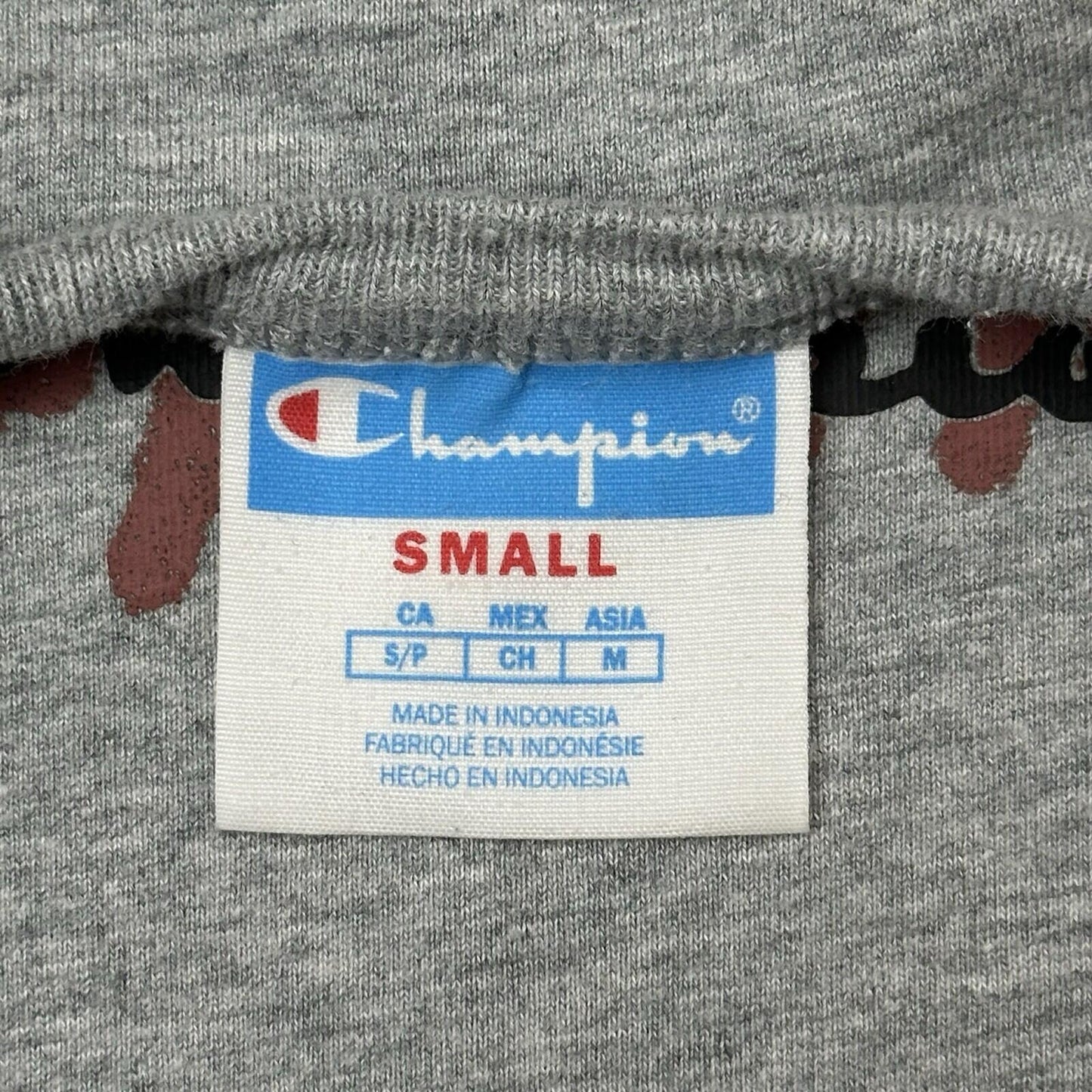 Vintage Champion T-Shirt Men’s Small Grey Graphic Prints Short Sleeve