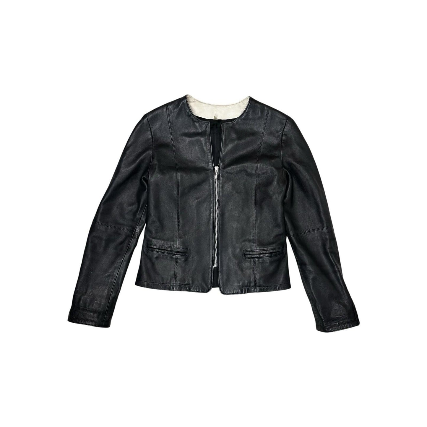 Vintage Sardar Leather Jacket Women’s Biker Style UK12 Black Made In England