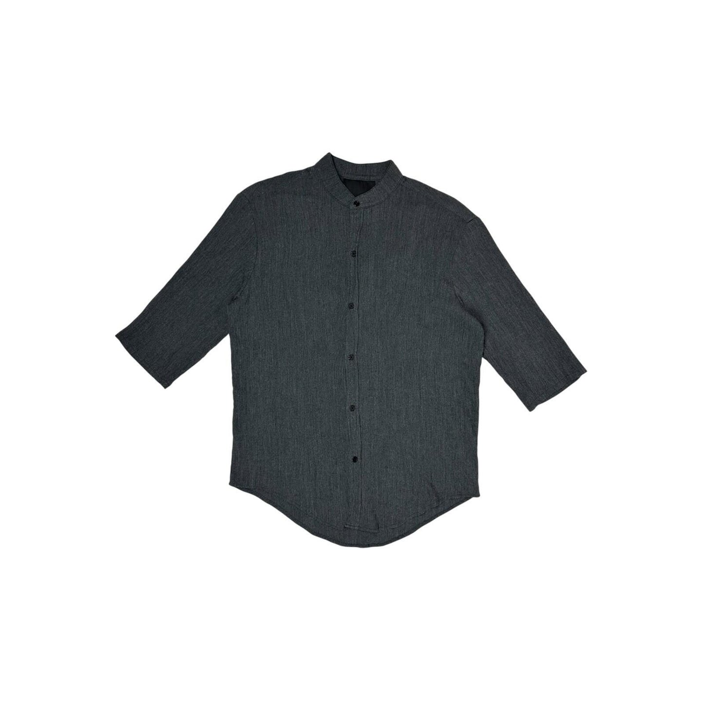 Assembly New York No Collar Shirt Men’s Small Grey Made In USA