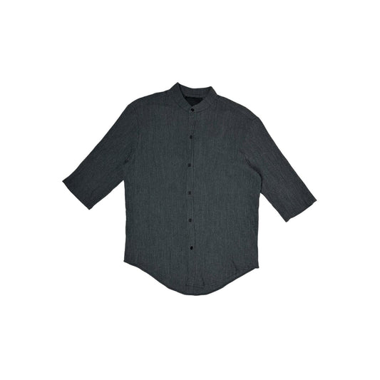 Assembly New York No Collar Shirt Men’s Small Grey Made In USA
