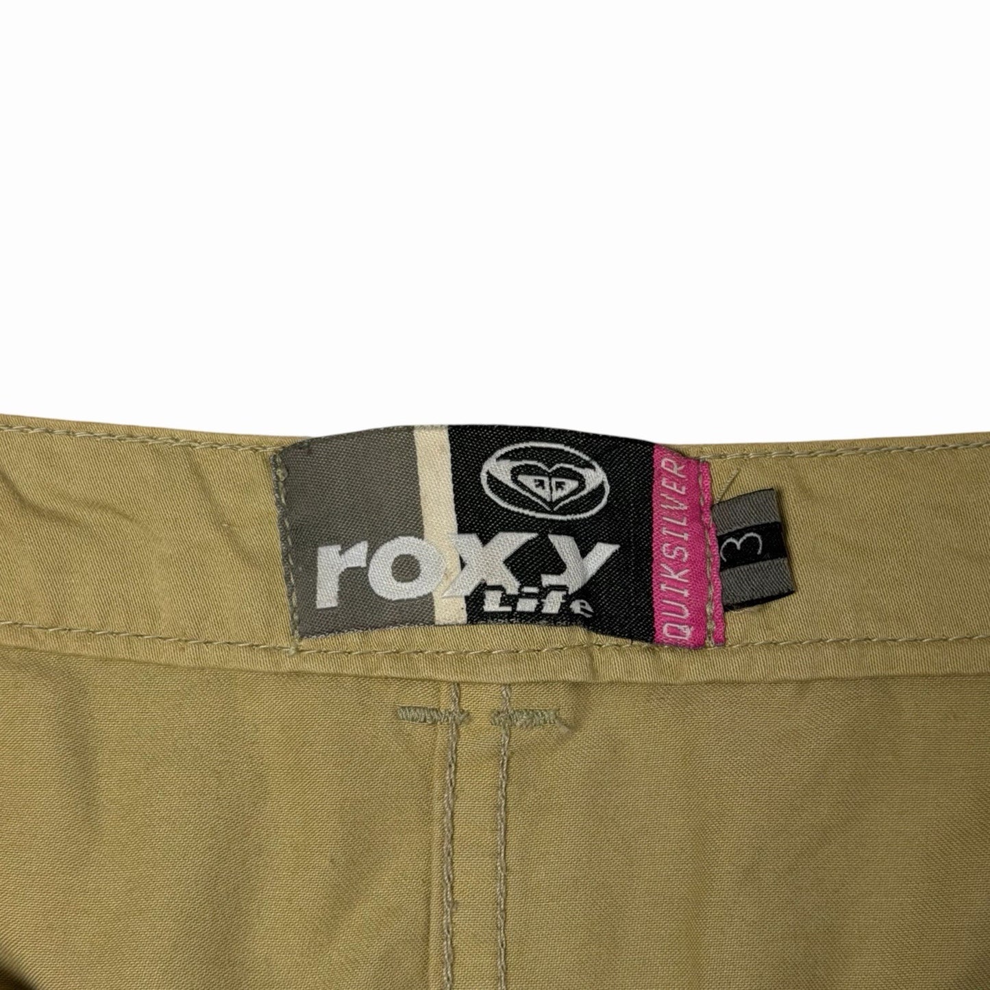 Vintage Roxy By Quiksilver Skirt Women’s 30w Beige Retro 00’s