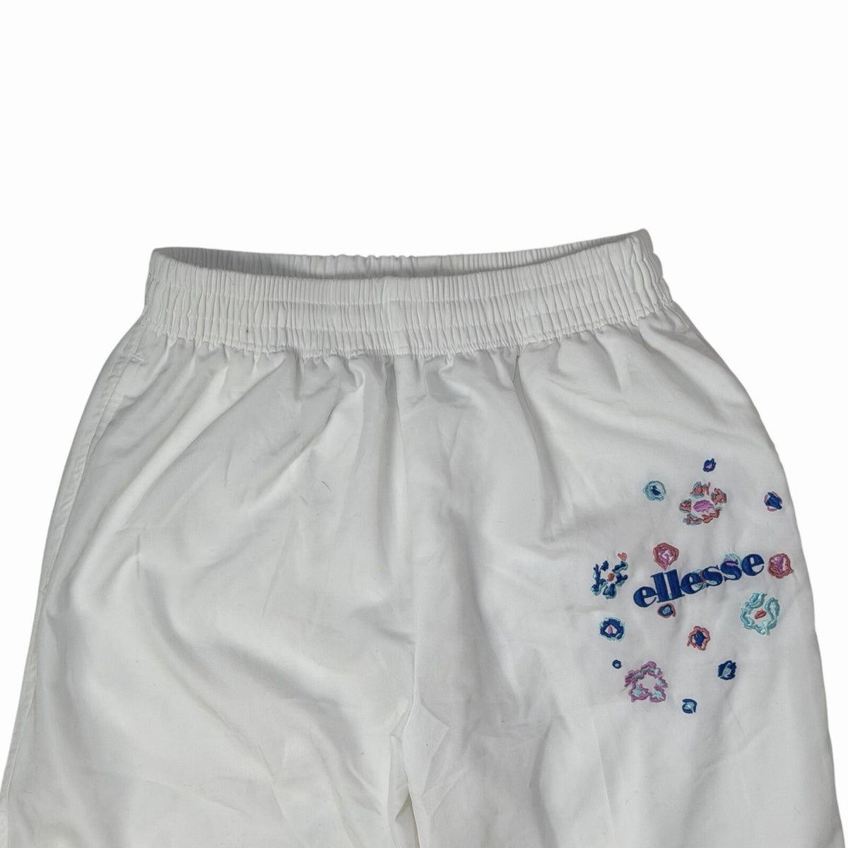 Vintage Ellesse Tracksuit Bottoms White Men’s Large White Retro Sportswear