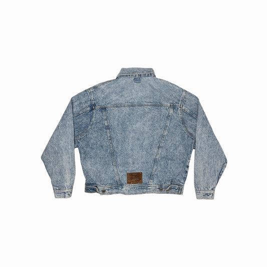 Vintage 80’s Pierregi Denim Jacket Men’s Large Blue Made In Italy