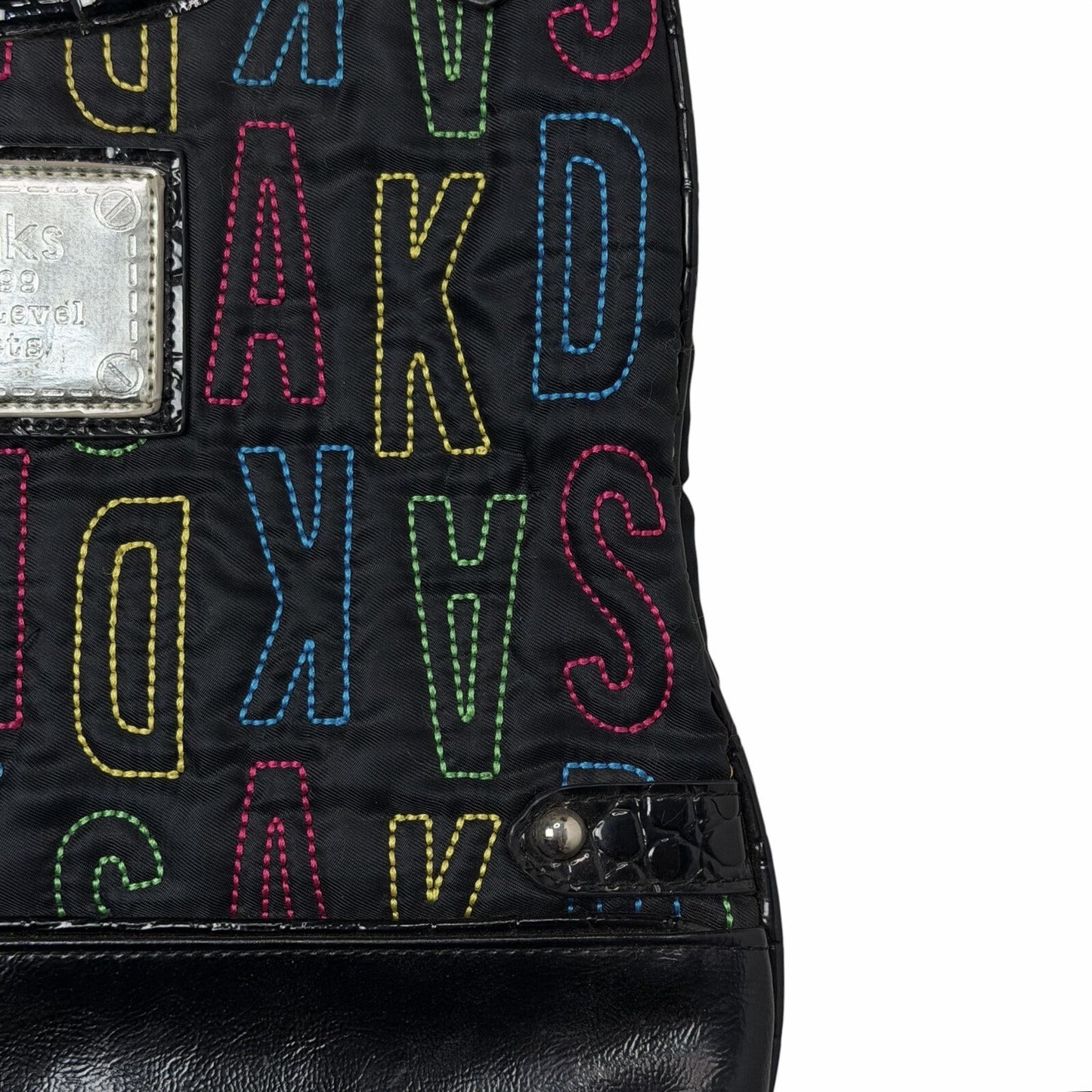 Vintage Akademiks Cross Body Bag Black Embroidered Logo Unisex Akdmks y2k 00’s
