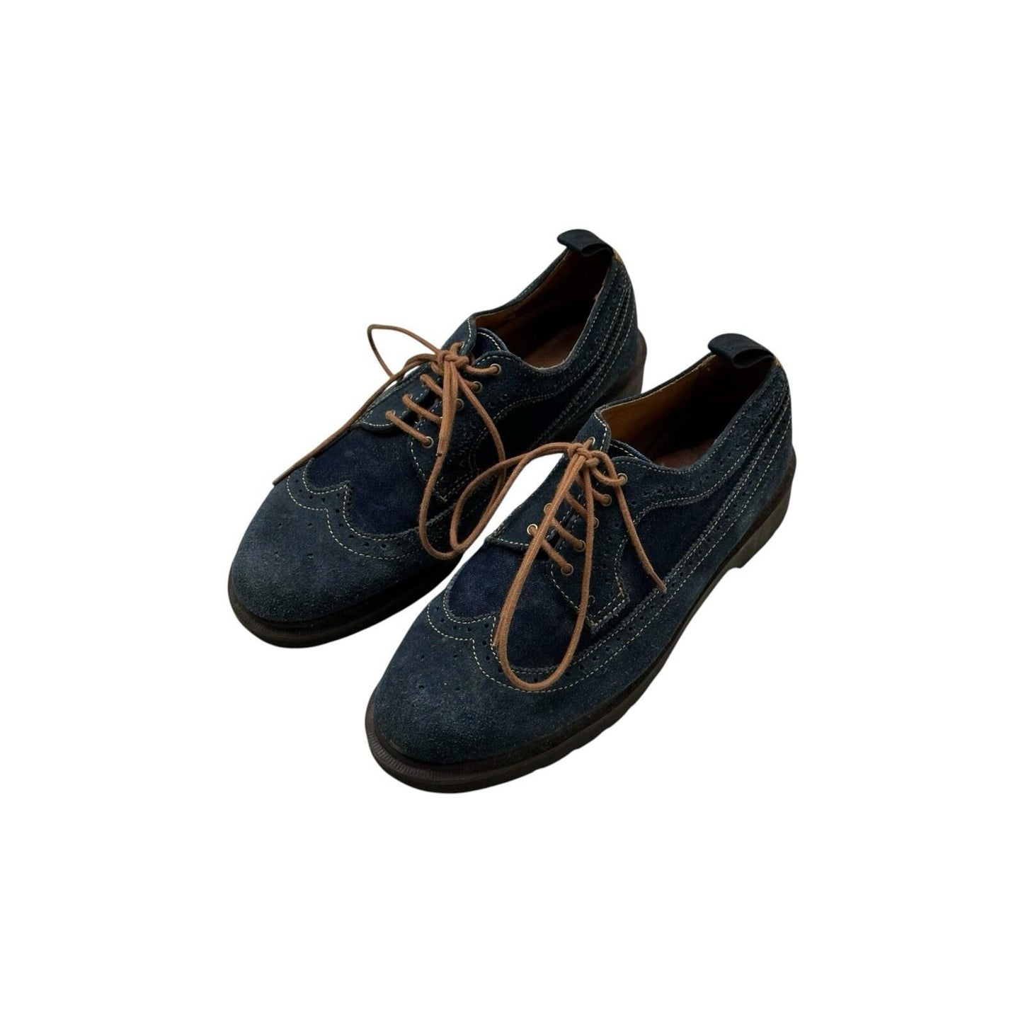 Dr Martens Shreeves Shoes UK9 Blue Denim Brogue Style EU43 US10