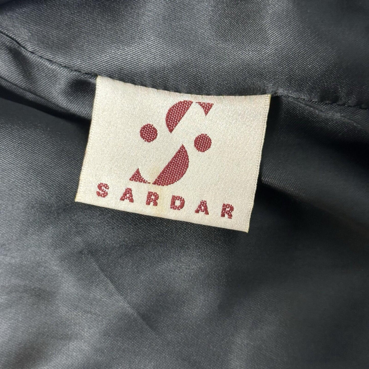 Vintage Sardar Leather Jacket Women’s Biker Style UK12 Black Made In England