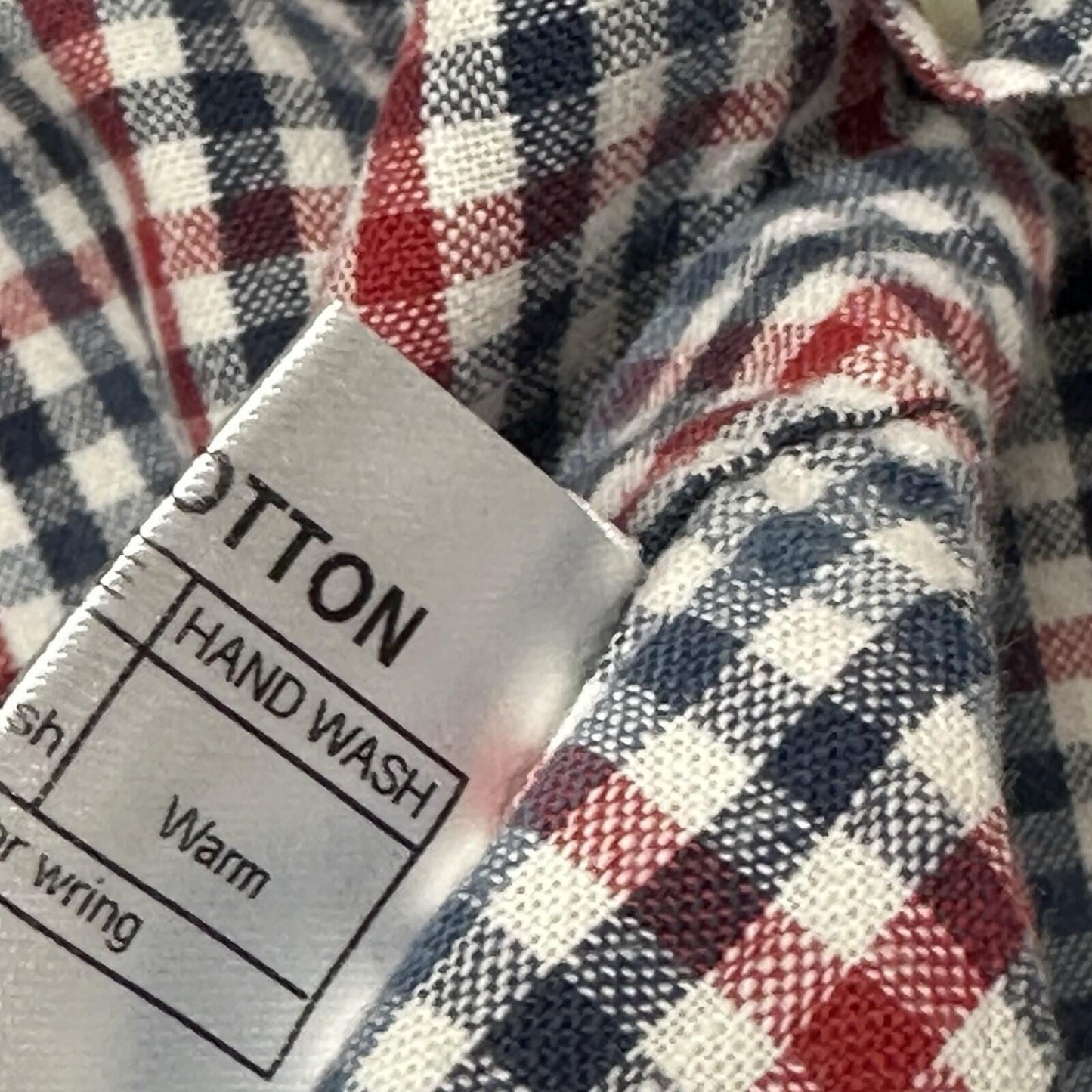 Vintage Oliver Spencer Shirt Men’s Large Red And Blue Check Long Sleeve