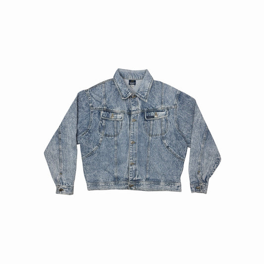 Vintage 80’s Pierregi Denim Jacket Men’s Large Blue Made In Italy