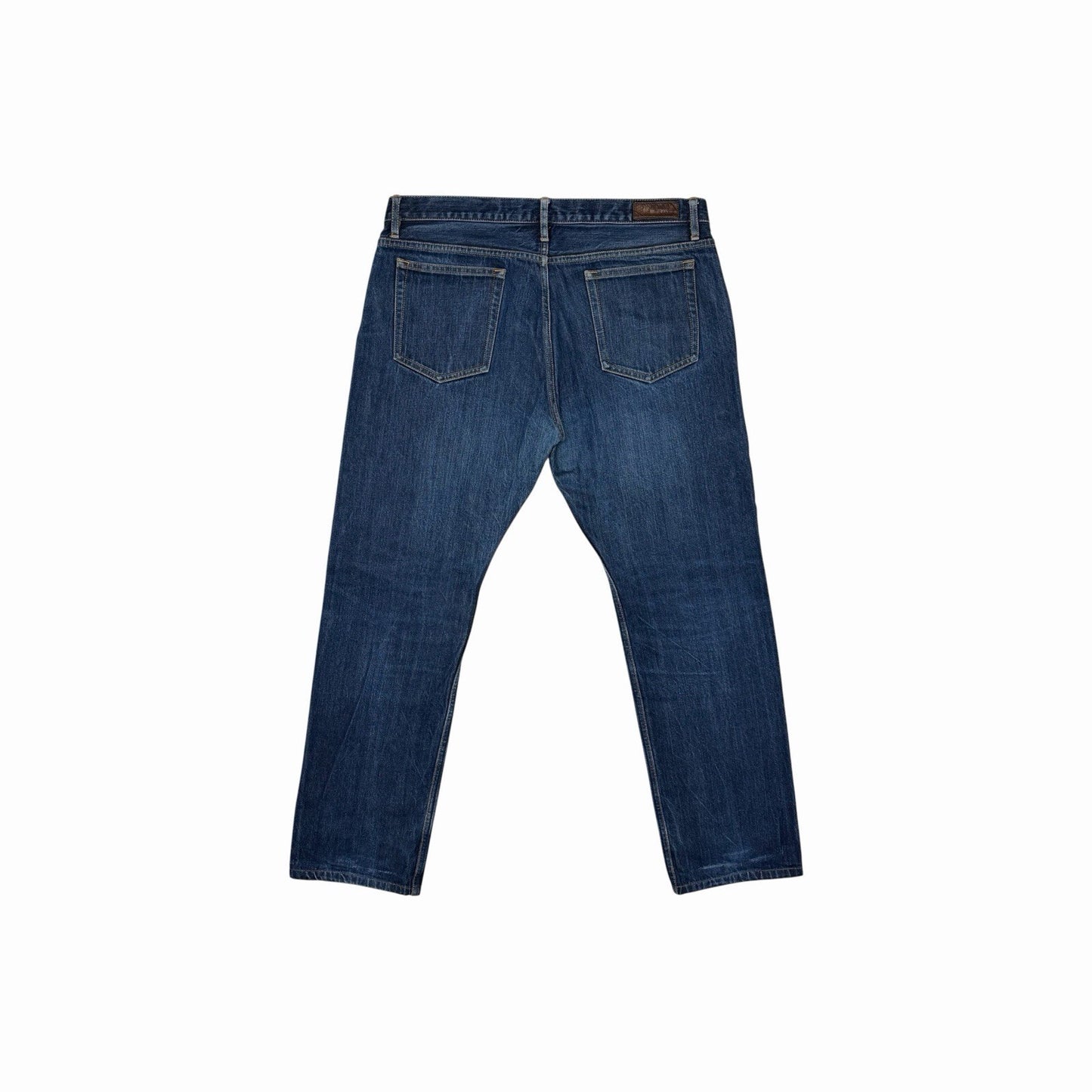 Rake Selvedge Denim Jeans Men’s 36w 30l Blue Distressed