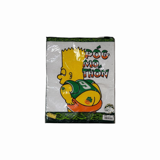 Deadstock Vintage Bart Simpson T-Shirt Men’s Medium White Screen Stars Tee Póg Mo Thón Ireland