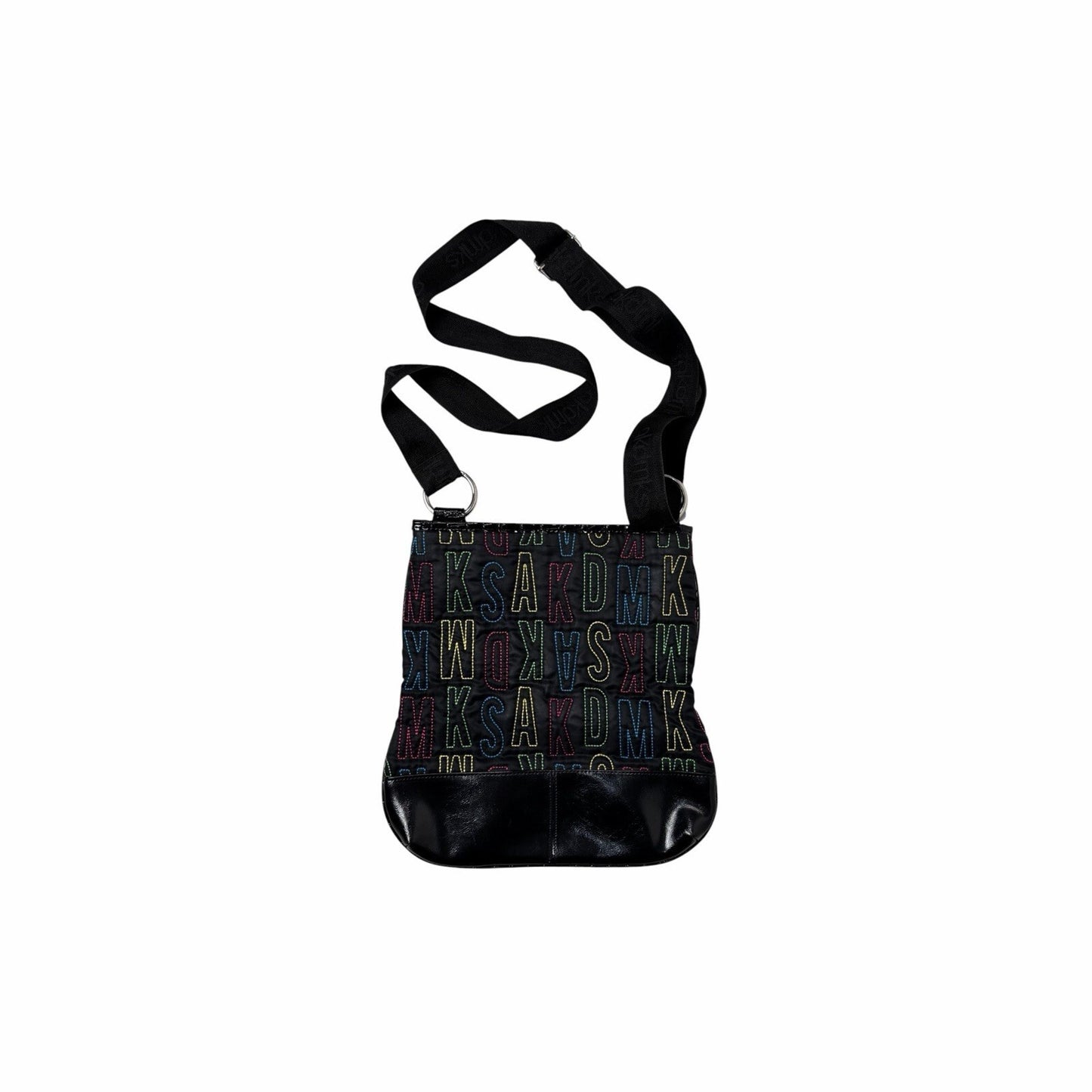 Vintage Akademiks Cross Body Bag Black Embroidered Logo Unisex Akdmks y2k 00’s
