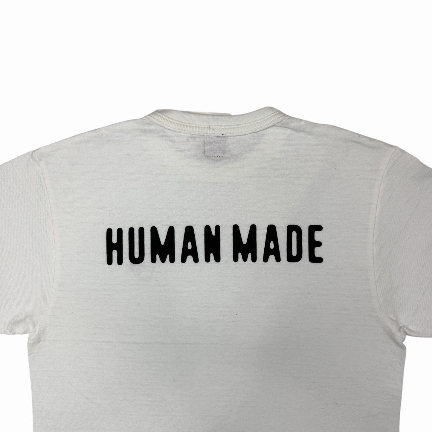 NWT Human Made Logo T-Shirt Men’s Small White Made In Japan Heart Badge Slub