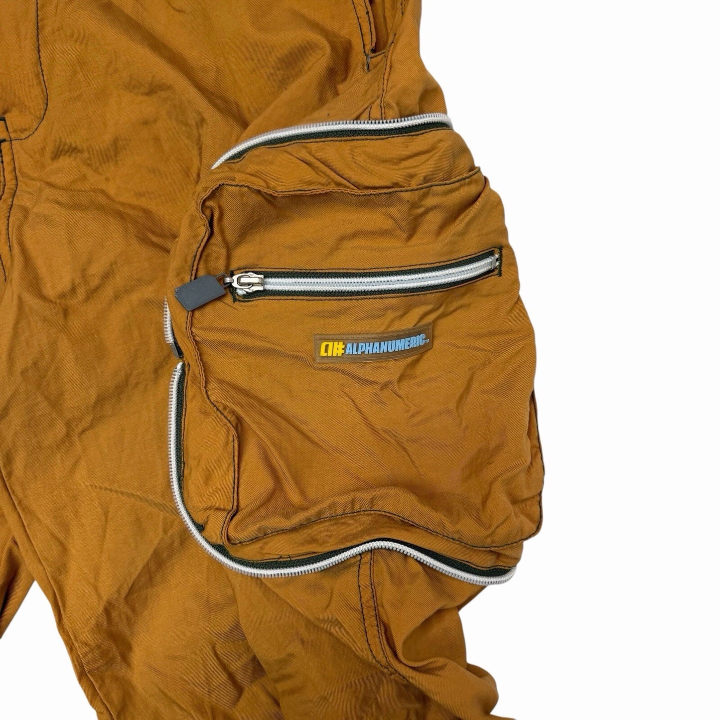 Vintage Alphanumeric Utility Pants Men’s 34w 30l Brown/Orange Skatewear