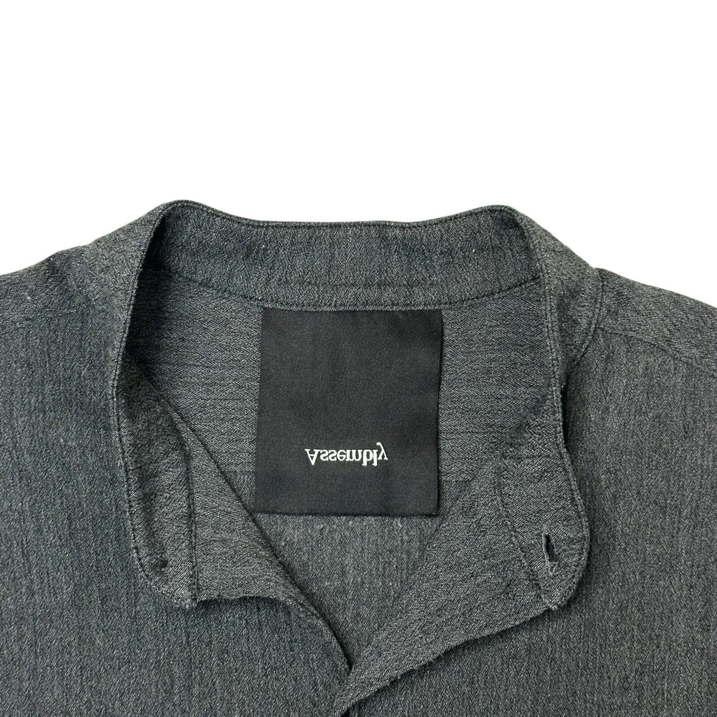 Assembly New York No Collar Shirt Men’s Small Grey Made In USA