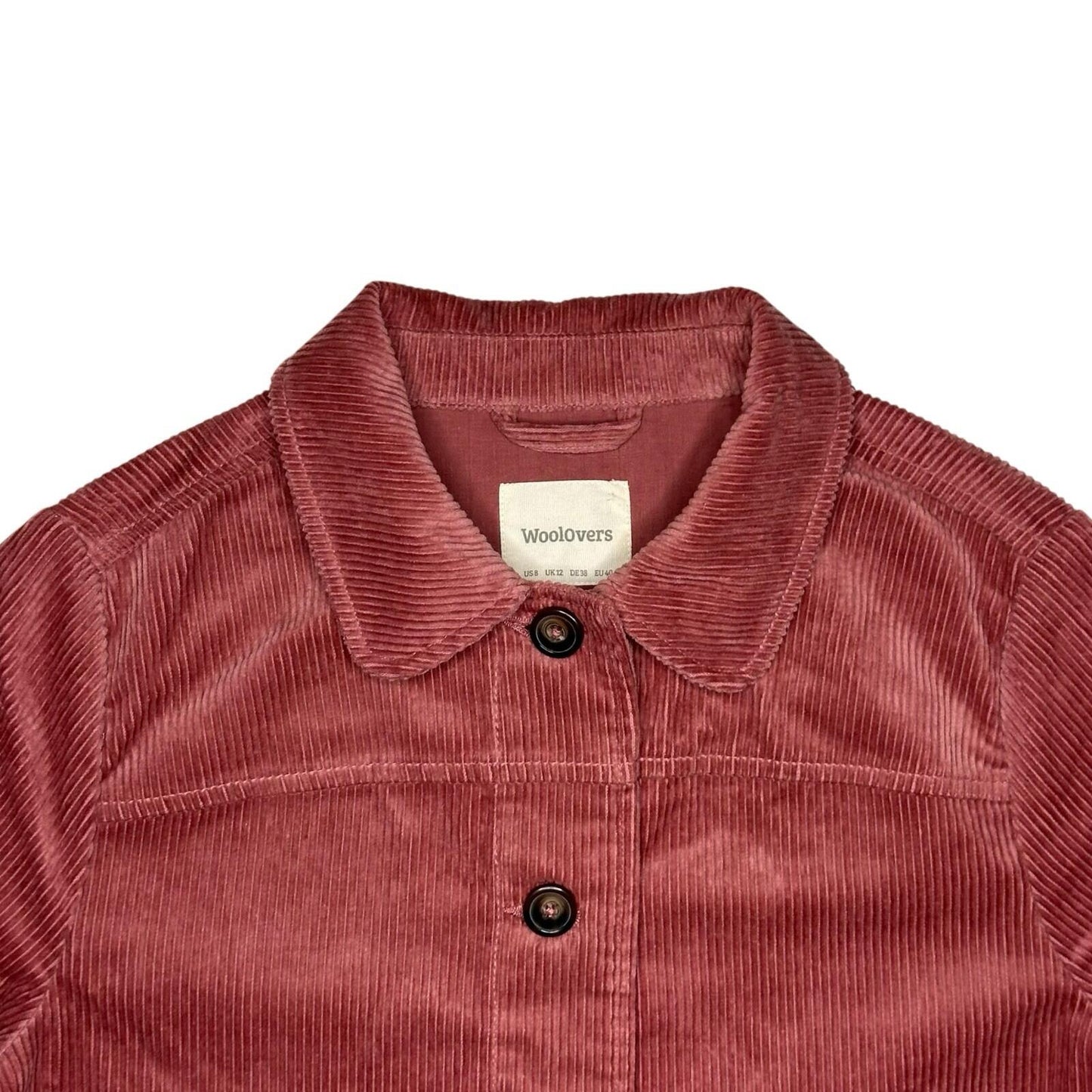Woolovers Corduroy Jacket Women’s UK12 Rose Pink/Red