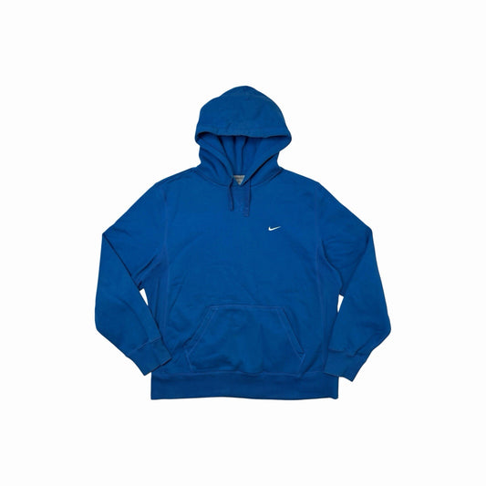 Vintage Nike Pullover Hoodie Men’s XL Blue Embroidered Swoosh Logo 00’s