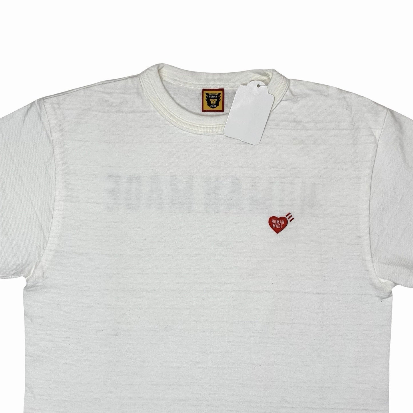 NWT Human Made Logo T-Shirt Men’s Small White Made In Japan Heart Badge Slub