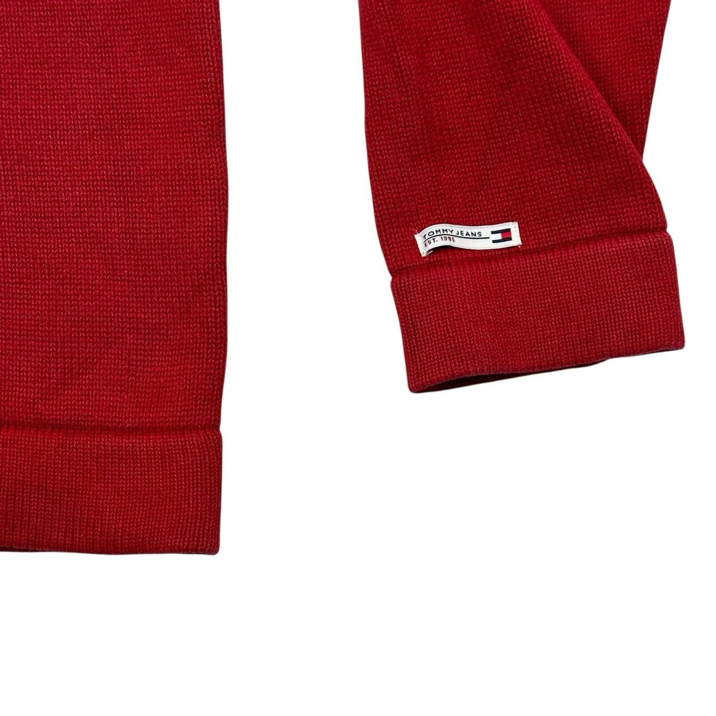 Vintage Tommy Hilfiger Flag Jumper Men’s Small Red Tommy Jeans