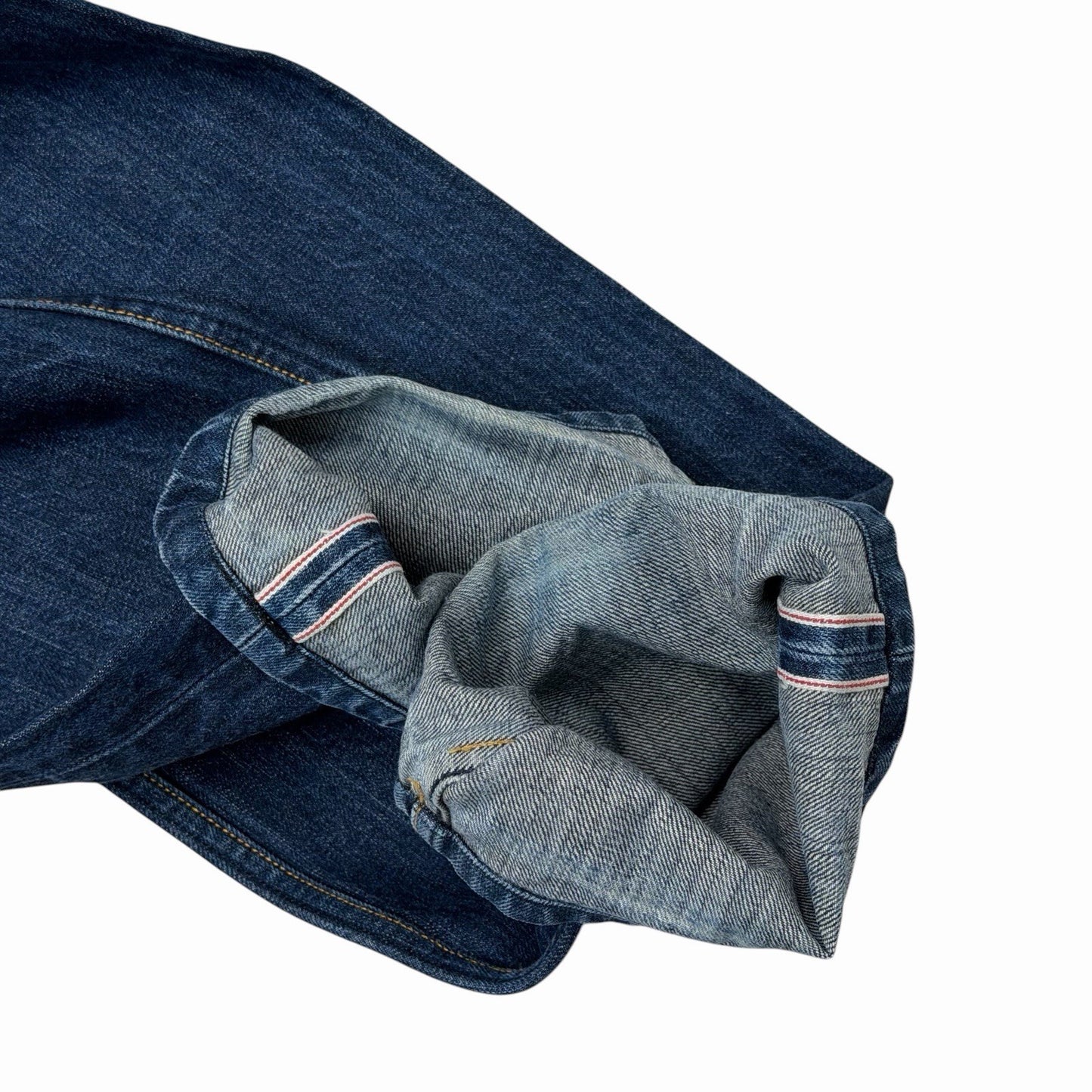 Rake Selvedge Denim Jeans Men’s 36w 30l Blue Distressed