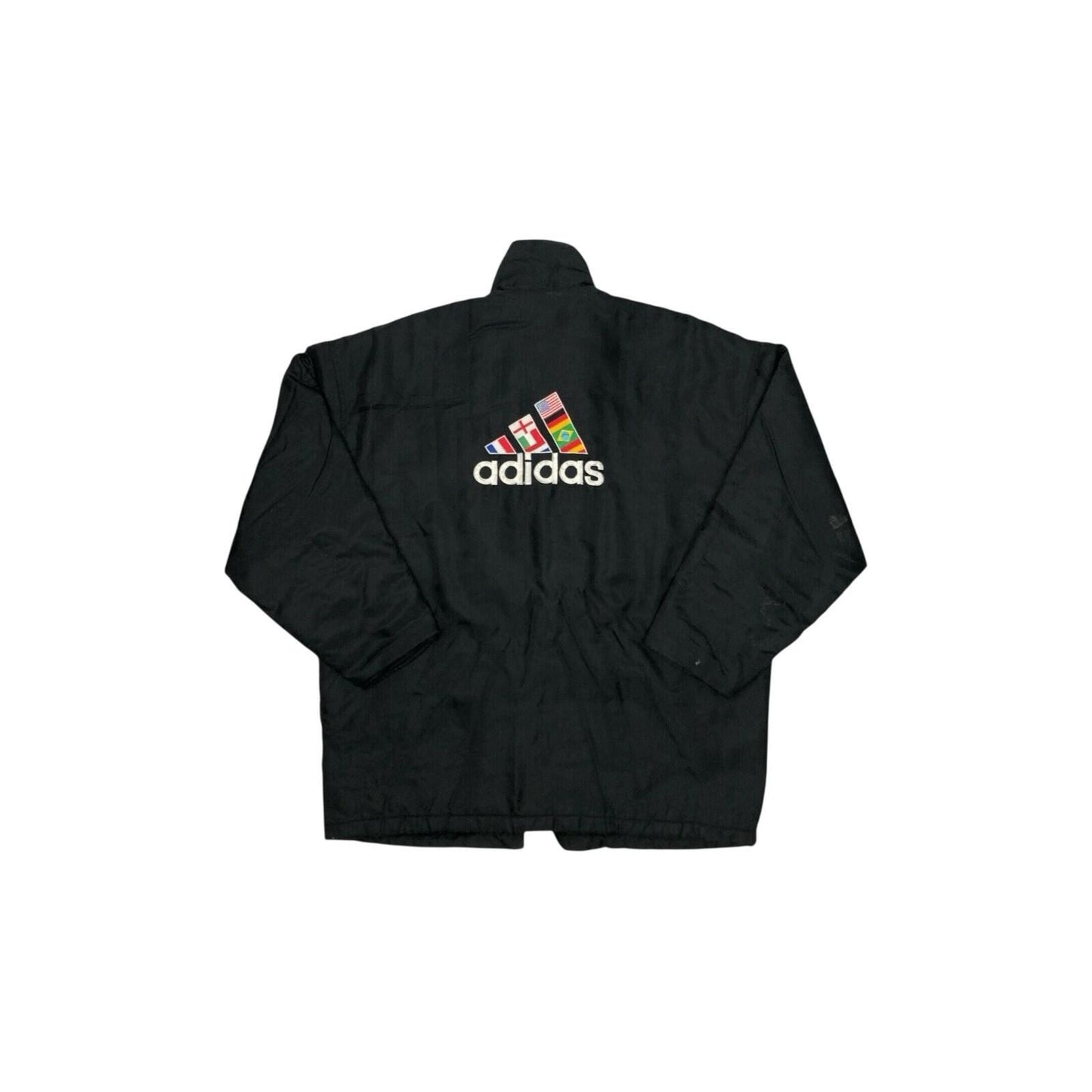 Vintage Adidas 1998 World Cup Black Jacket Men’s Large Embroidered Logo France