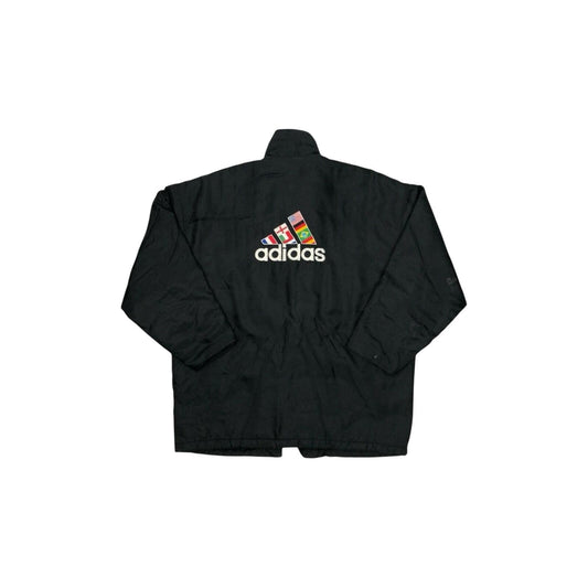 Vintage Adidas 1998 World Cup Black Jacket Men’s Large Embroidered Logo France