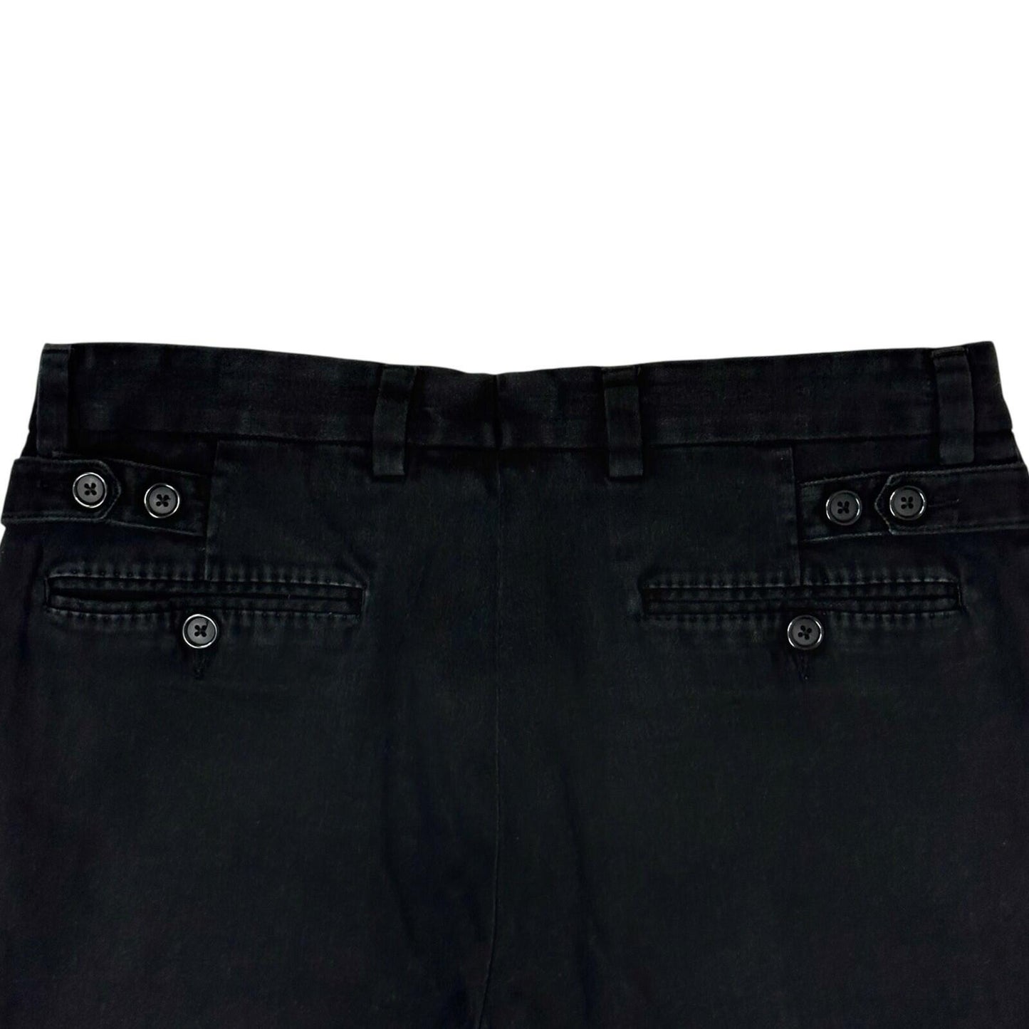 Vintage Dolce And Gabbana Women’s Trousers 30w Black Slim Fit Made In Italy