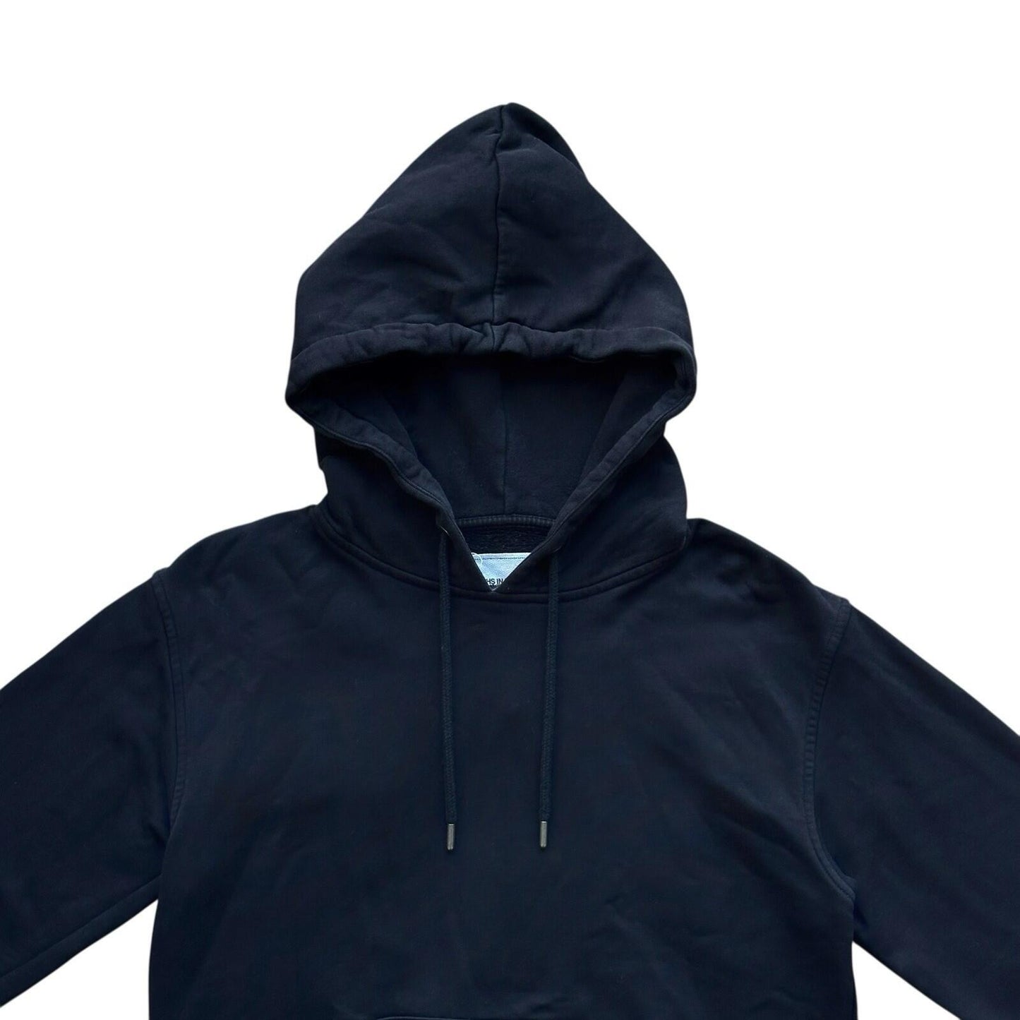 Youths In Balaclava Hoodie Men’s Small Navy And Brown Cotton Luxury Streetwear