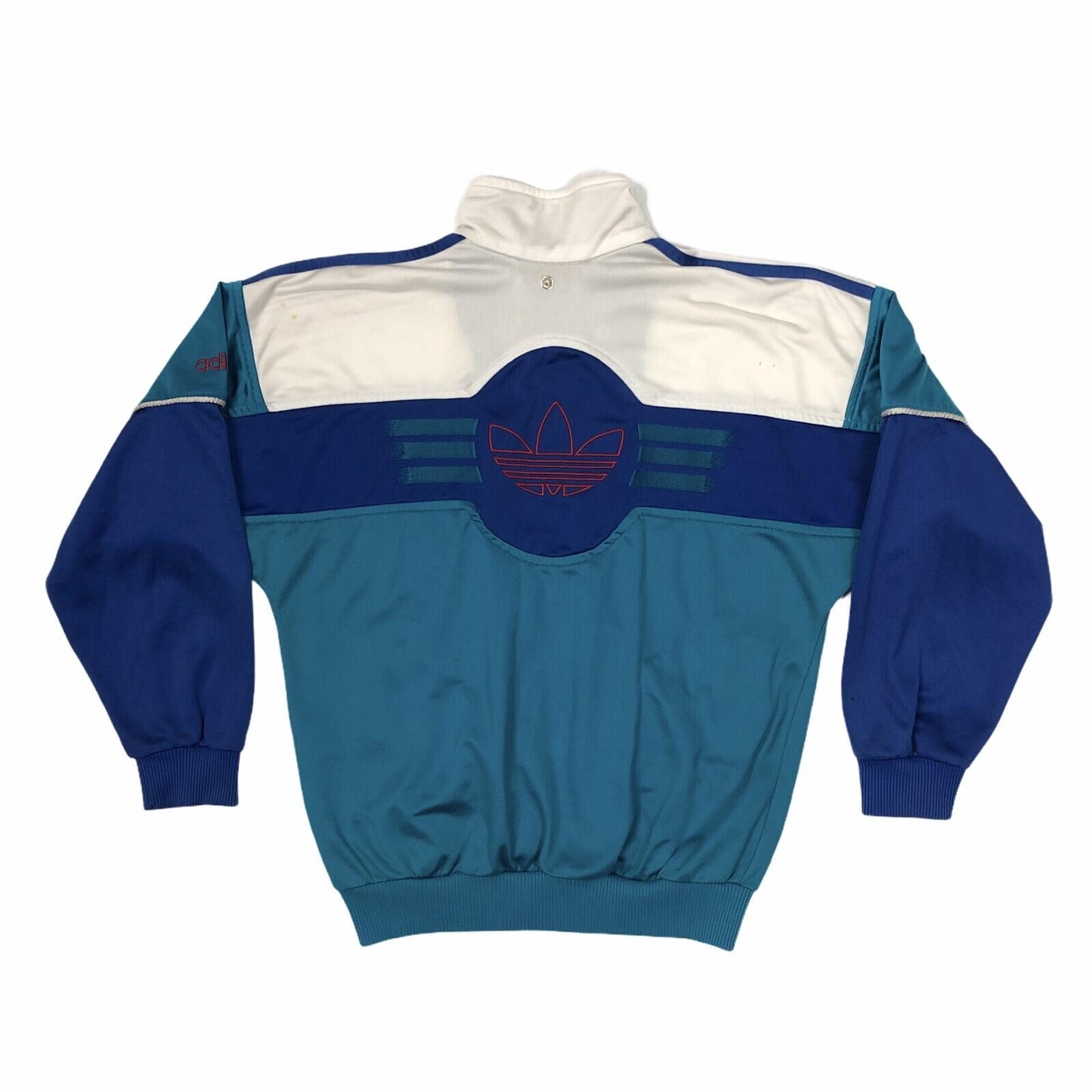 Vintage Adidas Track Jacket Women’s Small Green, White And Blue