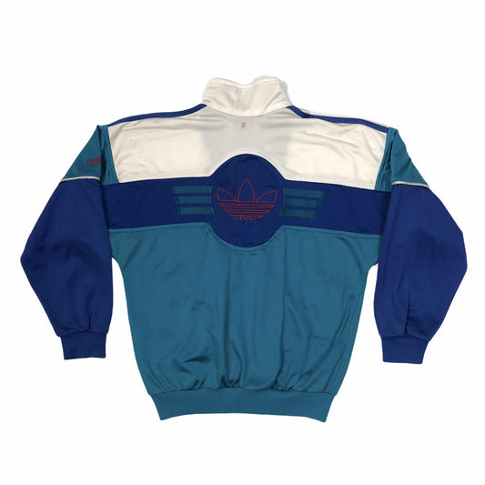 Vintage Adidas Track Jacket Women’s Small Green, White And Blue
