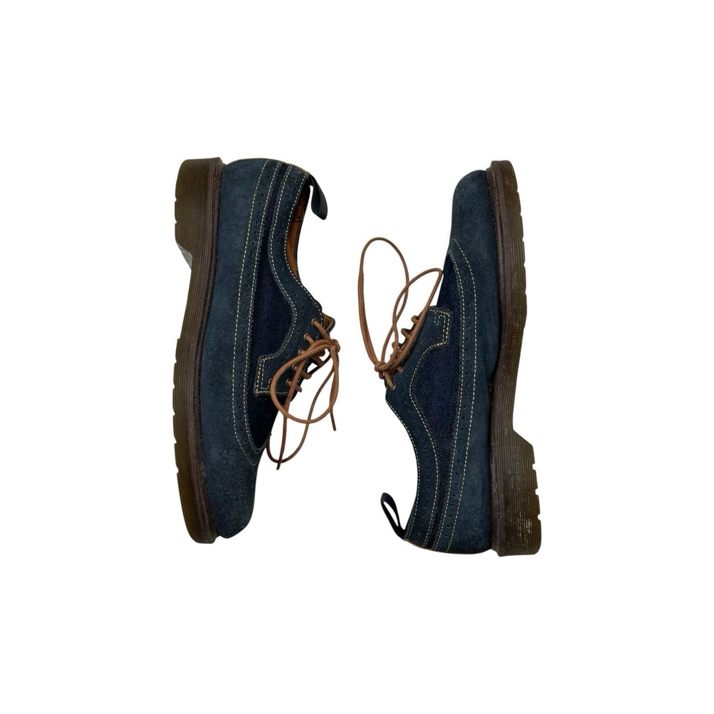 Dr Martens Shreeves Shoes UK9 Blue Denim Brogue Style EU43 US10