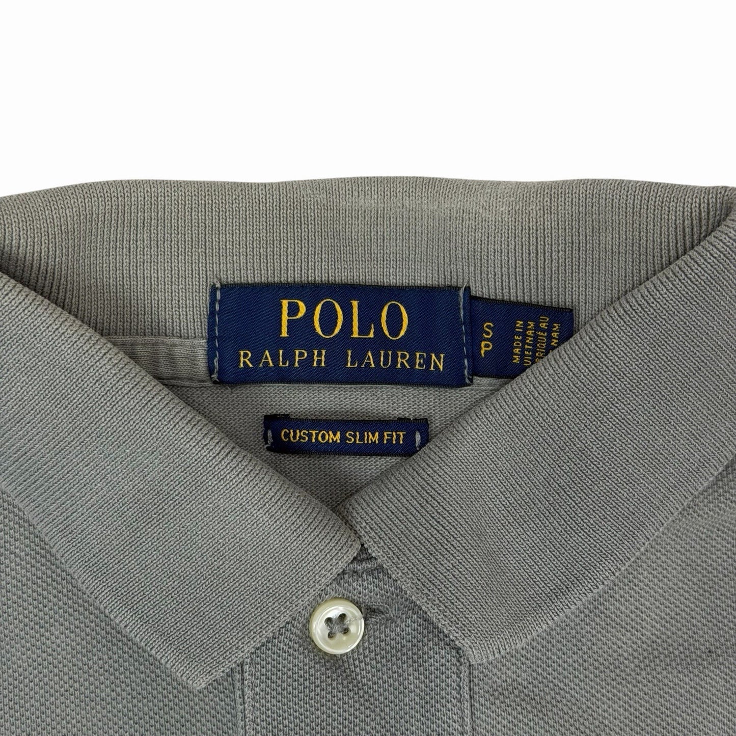 00’s Polo Ralph Lauren Polo Shirt Grey Men’s Small Slim Fit
