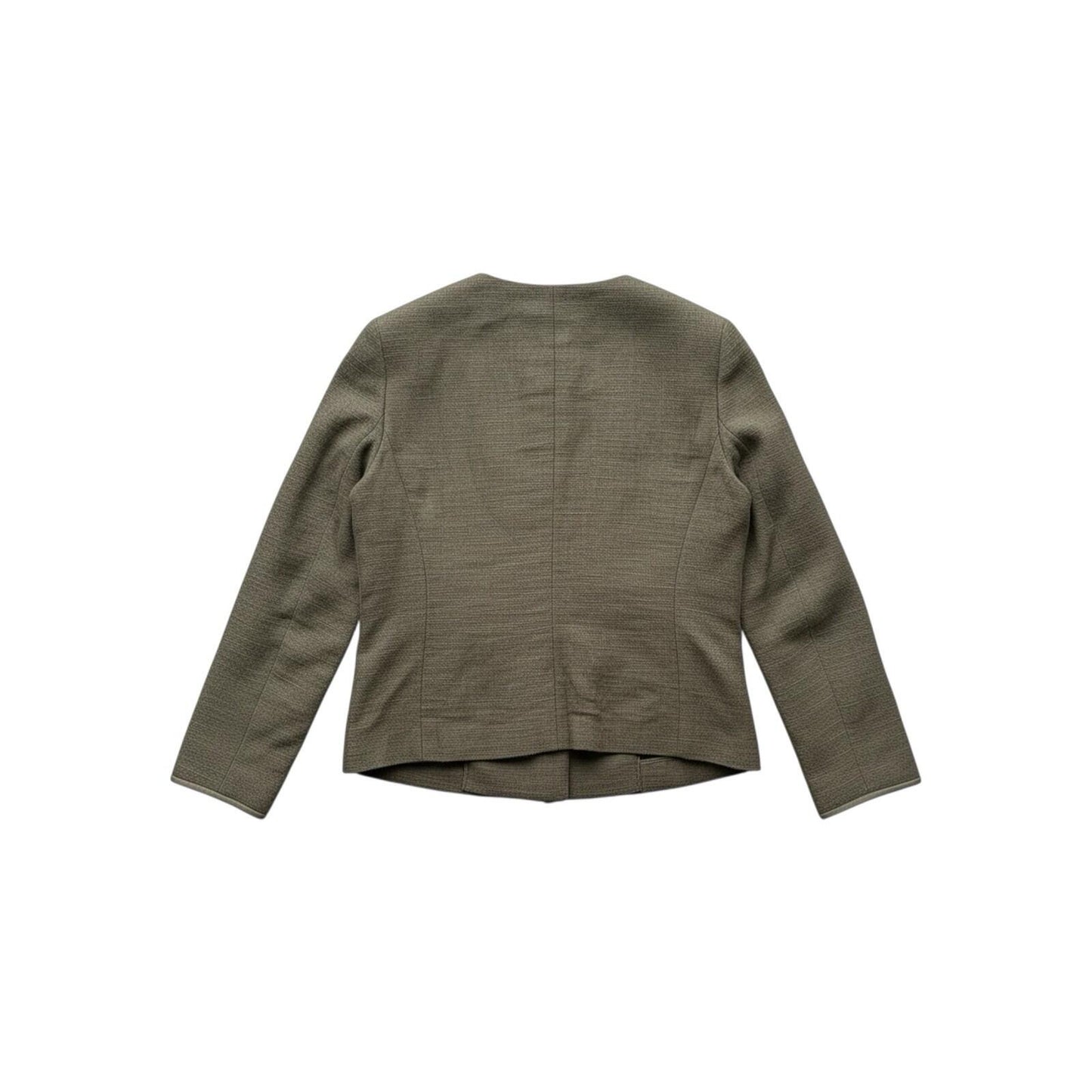 Massimo Dutti Jacket Women’s UK10 Linen Minimal Made In Portugal